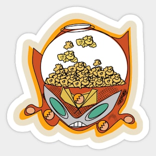 popcorn-gandang-bot tee Sticker